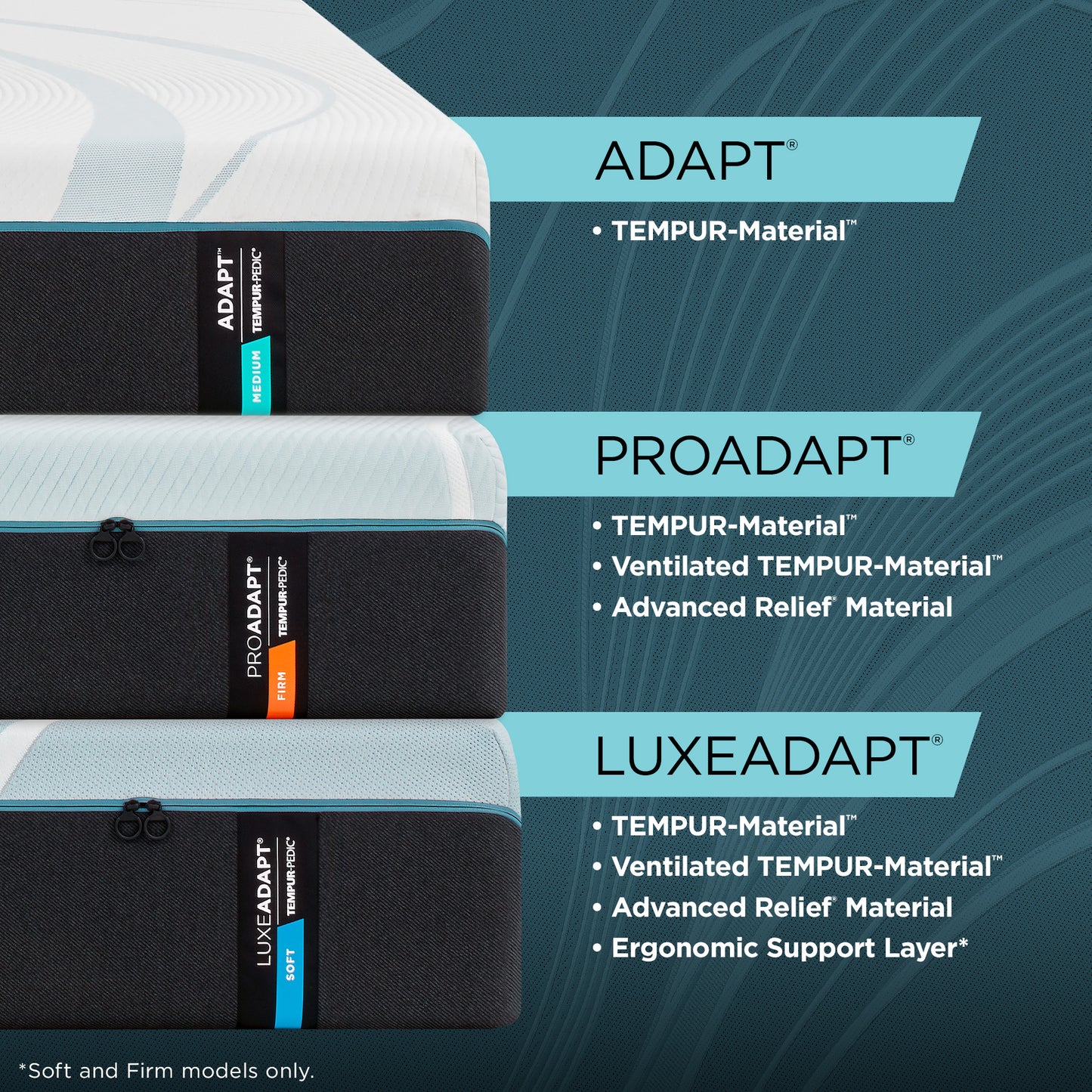 Tempur-Pedic® TEMPUR-LuxeAdapt® 2.0